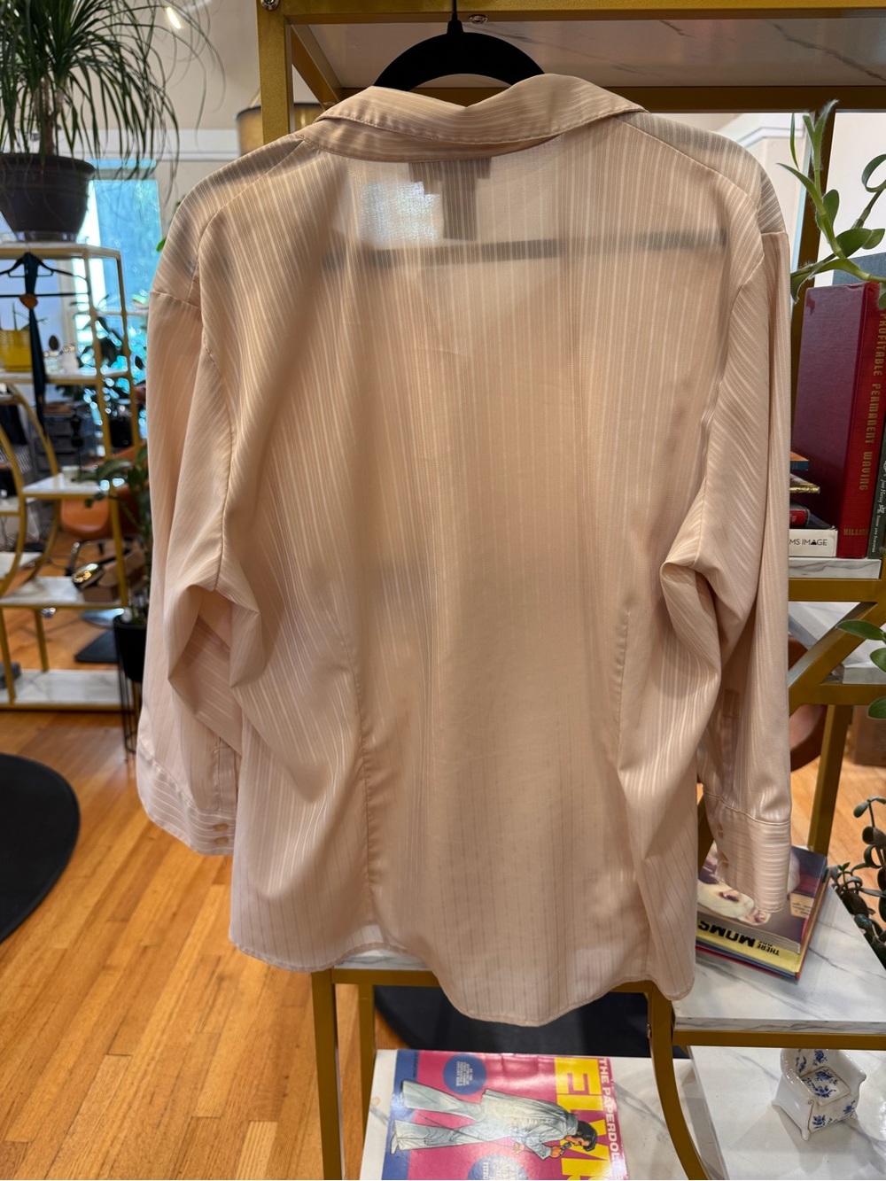 Ninety Light Blush Button-Up Shirt - Picture 2 of 3
